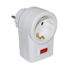 Φις Σούκο σε Φις Σούκο 1 Θέσεως με Αντικεραυνική Προστασία Λευκό 15-0980